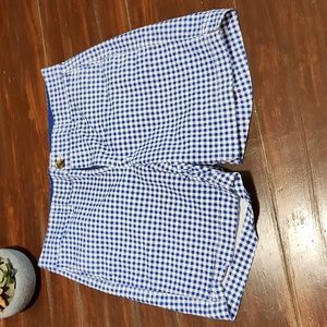 Old Navy Everyday Blue Gingham Shorts (0725)